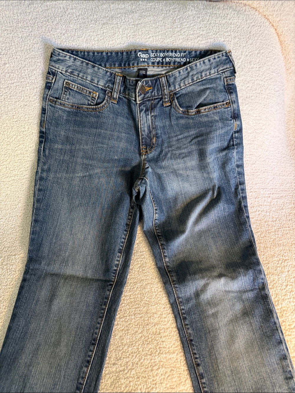 GAP Sexy Boyfriend Fit Jeans - Light Blue Denim